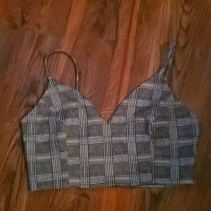 Plaid crop top